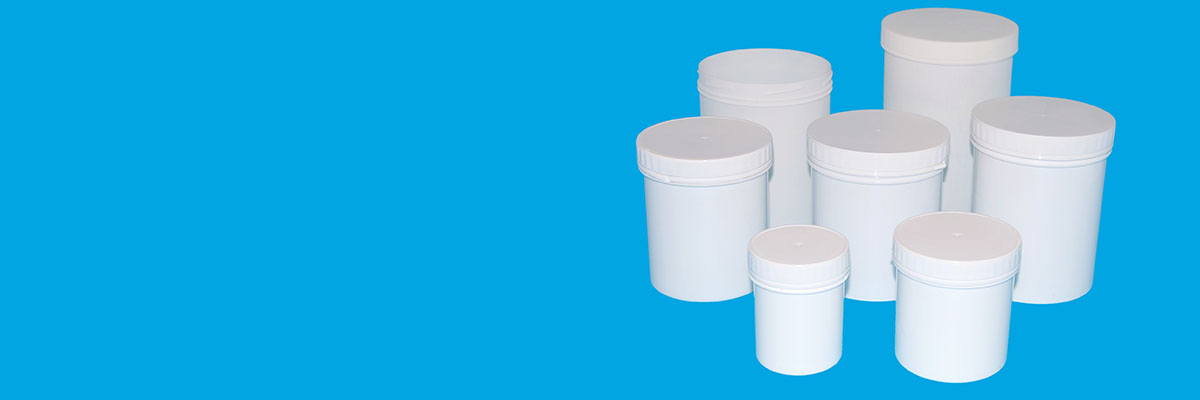 Pots et récipients en plastique à bague d'inviolabilité